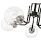 Z-Lite Parsons 5 Light Semi Flush Mount, Matte Black & Clear 477-5SF-MB-BN - alternate 6